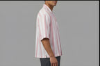 STRIPED EASY PINK SHIRT