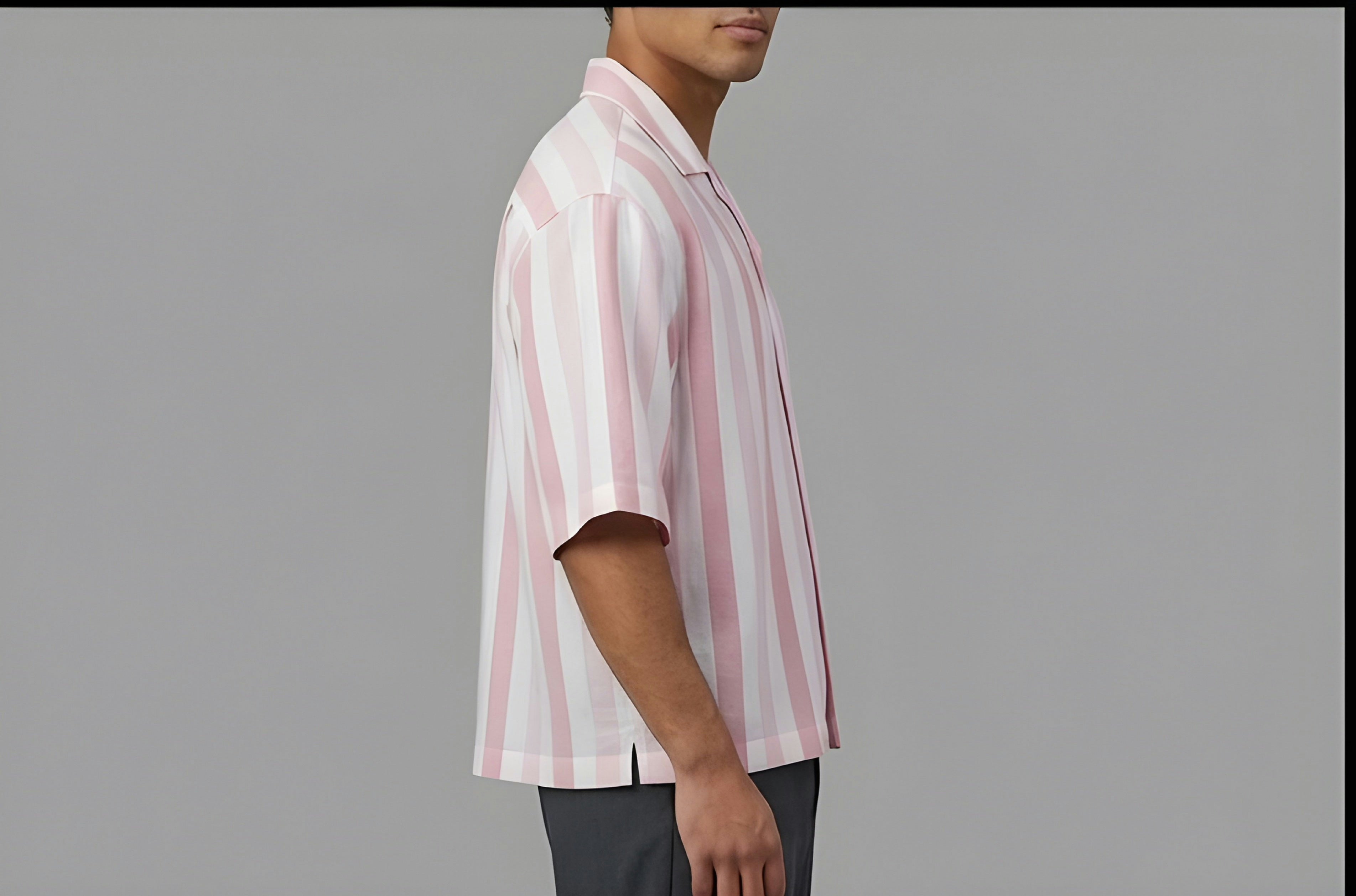 Broad Stipe Linen Look Shirt