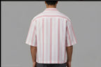 STRIPED EASY PINK SHIRT