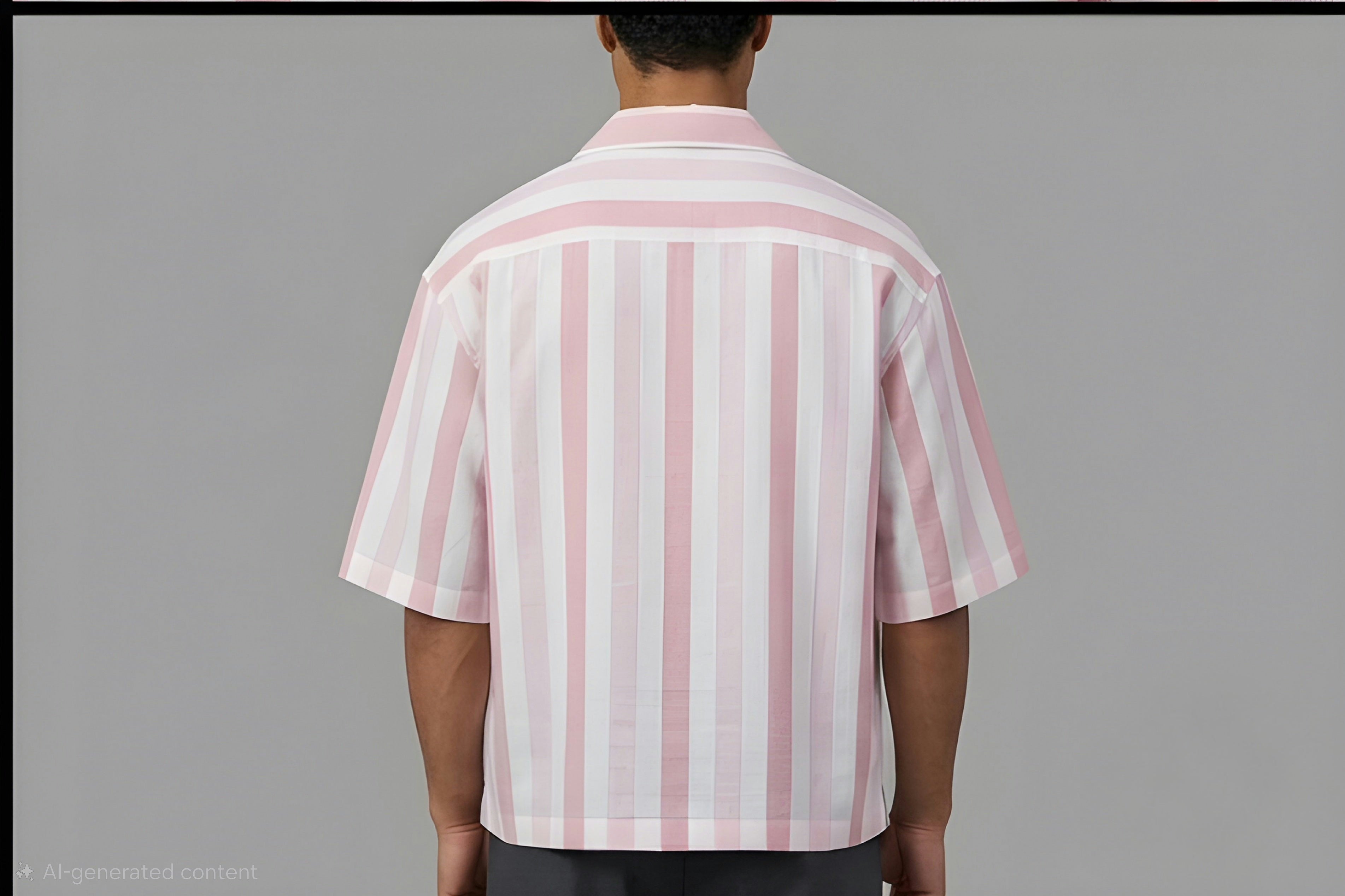 STRIPED EASY PINK SHIRT