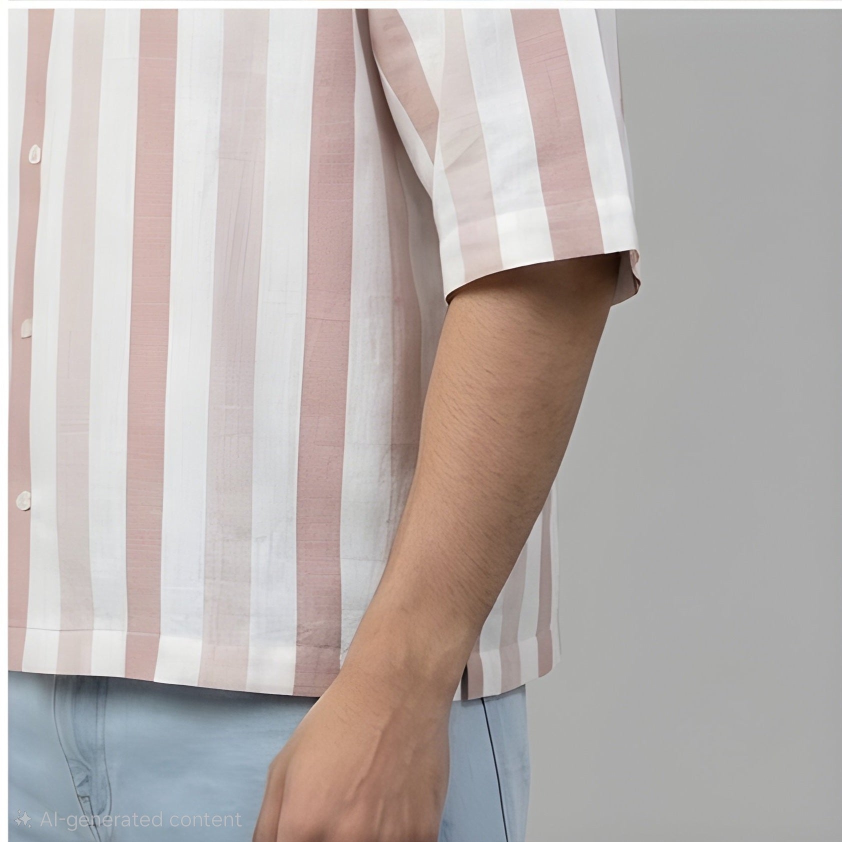 STRIPED EASY DUSTY ROSE SHIRT