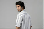 STRIPED EASY GREY SHIRT