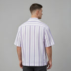 STRIPED EASY LAVENDER SHIRT