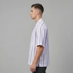 STRIPED EASY LAVENDER SHIRT