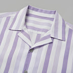 STRIPED EASY LAVENDER SHIRT