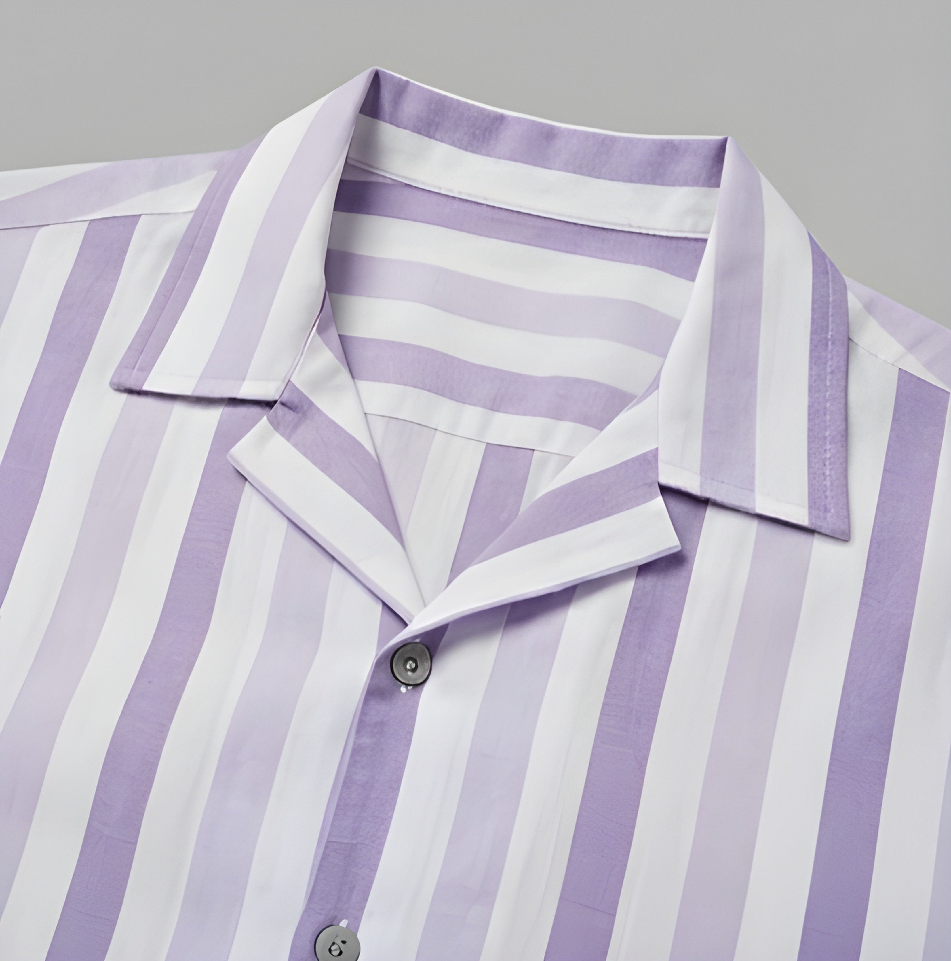 STRIPED EASY LAVENDER SHIRT