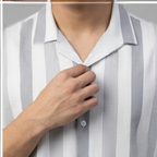 STRIPED EASY GREY SHIRT