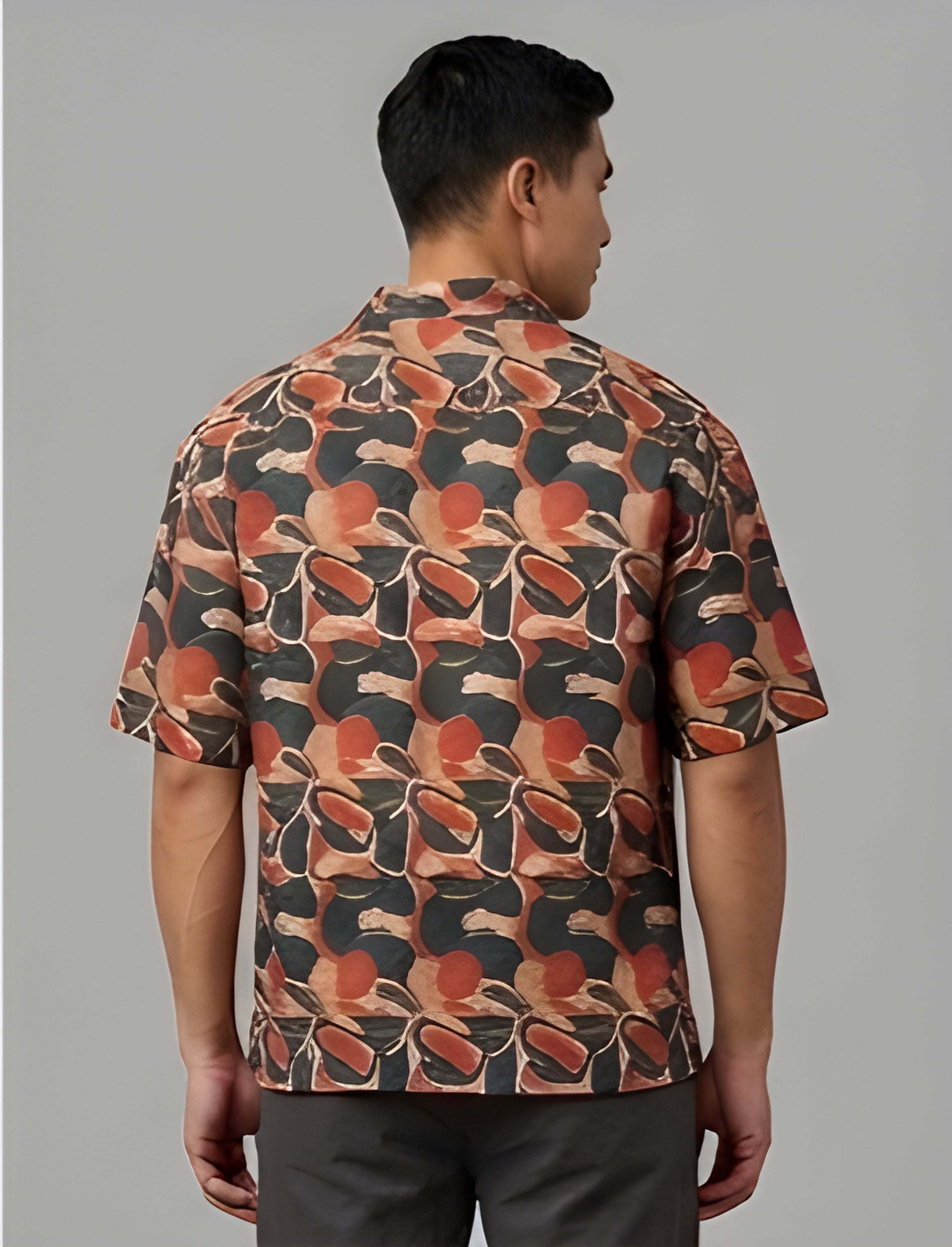 ARTISANAL ABSTRACTION TROPICAL PRINTED SHIRT