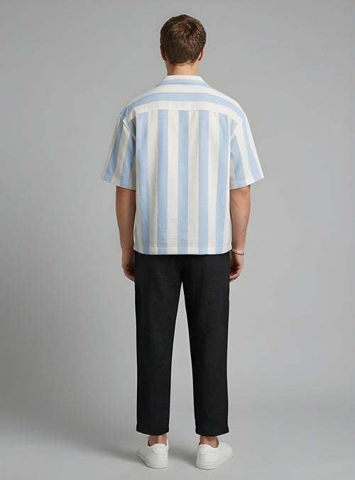 STRIPED EASY BLUE SHIRT