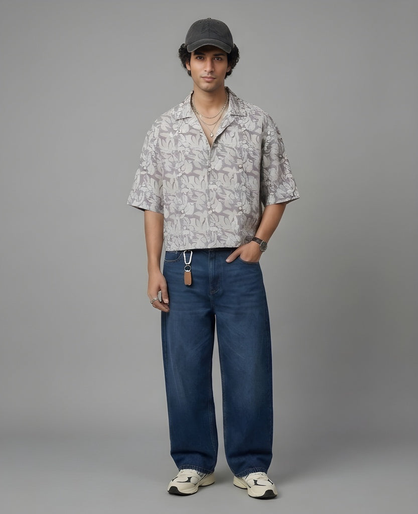 Broad Stipe Linen Look Shirt