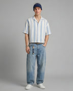 STRIPED EASY BLUE SHIRT
